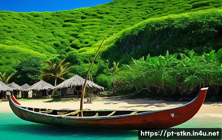 세인트키츠 네비스 원주민 역사 - A vibrant coastal Arawak village scene circa 300 AD in Saint Kitts and Nevis, featuring indigenous p...